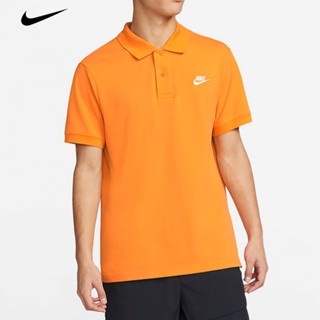 Nike เสื้อโปโลแขนสั้นลําลอง ผ้าฝ้ายถัก ระบายอากาศ สําหรับผู้ชาย CJ4457