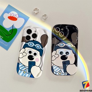 เคสโทรศัพท์มือถือแบบนิ่ม ลายสุนัขน่ารัก 3D ขอบโค้ง แวววาว สําหรับ OPPO A16 A17 A96 A54 A16K A55 A74 A12 A5s A57 A76 A77 A17K A15 A53 A7 A95 A77s A3s A15s A52 A12E A1K A5 A9 A31