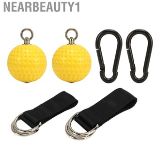 Nearbeauty1 Pull Up Ball Grip  Prevent Slip Climbing Ball Grip Easy Installation Wearable with Straps for Fitness