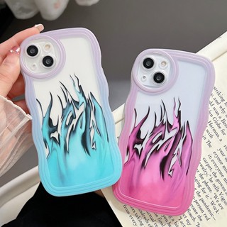 ใหม่ เคสป้องกันโทรศัพท์มือถือ ลายเปลวไฟ สําหรับ Samsung S20 Plus S20 Ultra S20FE S21 Plus S21 Ultra S21FE S22 Plus S22 Ultra S23 Plus S23 Ultra A13 A24 A31 2023