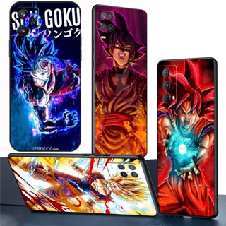 เคสโทรศัพท์มือถือซิลิโคน TPU แบบนิ่ม ลาย BS50 Goku Super Saiyan God Dragon Ball สําหรับ Realme 10T 11 Pro 11 Pro+ C55 C33 2023 GT Neo5 SE GT3 Narzo N55 N53