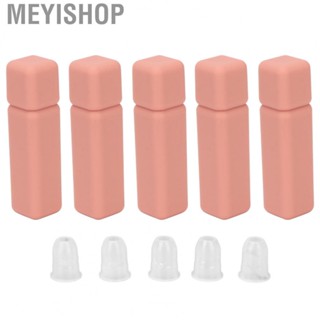 Meyishop  Bottles  Frosted Texture Rubber  Refillable 6ml Lip Gloss Tubes Pink Portable  for Date for Lady for Travel