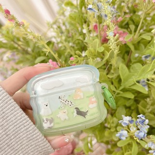 เคสซิลิโคน รูปตุ๊กตาสุนัขน่ารัก กันตก สําหรับ Airpods Pro 1 2 3