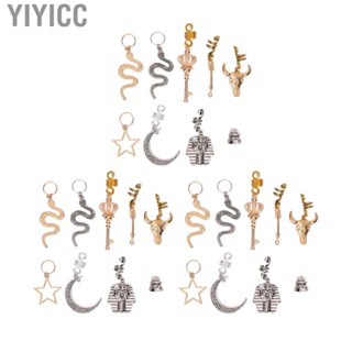 Yiyicc Decorative Hair Cuffs  Hair Braid Decorations 27pcs Adornment  for Weddings