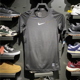 Nike PRO เสื้อยืดแขนสั้น รัดรูป ระบายอากาศ แห้งเร็ว สําหรับผู้ชาย ใส่ออกกําลังกาย วิ่ง เล่นกีฬา ฟิตเนส 838092