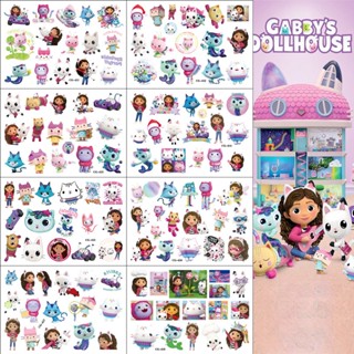 Gabby สติกเกอร์รอยสัก พิมพ์ลาย สําหรับตกแต่งบ้านตุ๊กตา