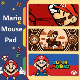 แผ่นรองเมาส์ คีย์บอร์ด กันลื่น ลาย Super Mario สําหรับเล่นเกม