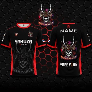 [พร้อมส่ง] เสื้อยืด ลาย baju raya YAKUZA E-SPORT Jersey kurta lelaki ขนาด 100 ซม.-160 ซม. สําหรับเด็ก และผู้ใหญ่ XS-3XL