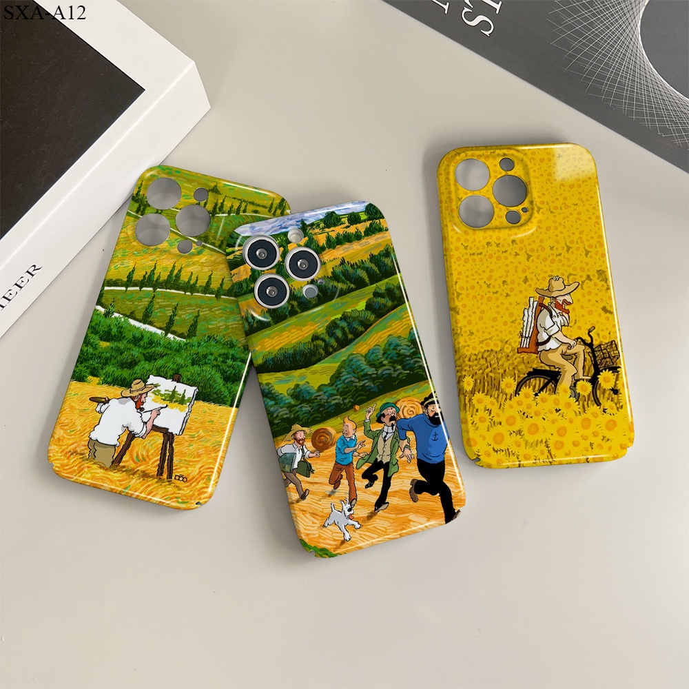 Samsung Galaxy A11 A12 A13 A23 A51 A71 A52 A52S A53 A73 4G 5G เคสซัมซุง สำหรับ Case Oil Painting Painter เคสโทรศัพท์ Hard Phone Cases
