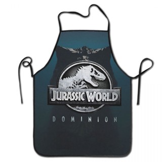 ผ้ากันเปื้อน ลายไดโนเสาร์ Jurassic World Dominion เหมาะกับทุกเพศ สําหรับเชฟ ทําสวน