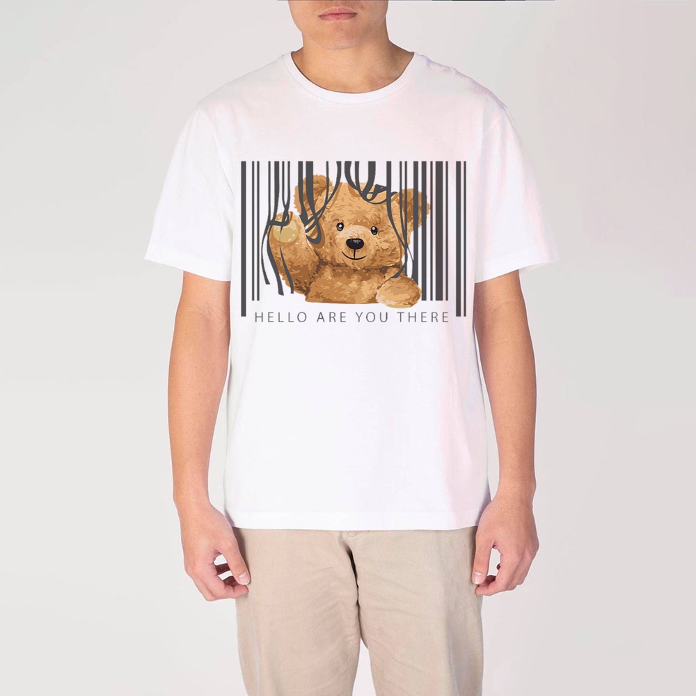 ขายดี ชุดบอดี้สูท เสื้อยืดแฟชั่น พิมพ์ลายหมี สีขาว สําหรับครอบครัว คุณแม่ พ่อ เด็ก - รูปที่ 3