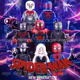 ฟิกเกอร์ตัวต่อเลโก้ Spider-Man Parallel Universe Era Shadow Gwin Little Black Spider Pig ของเล่นสําหรับเด็ก