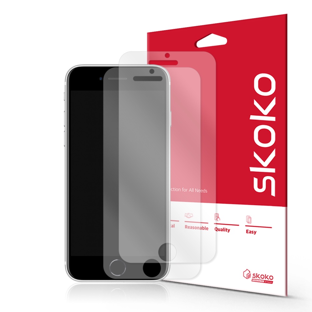 Skoko ฟิล์มกันรอยหน้าจอ แบบเต็มจอ สําหรับ iPhone SE2 2 ชิ้น (ใช้ได้กับ SE3)