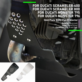 Ljbkoall ฝาครอบเครื่องยนต์ กันลื่น สําหรับ Ducati Scrambler 800 Icon 400 2015-2021 Monster 795 796 2016 2017 2018