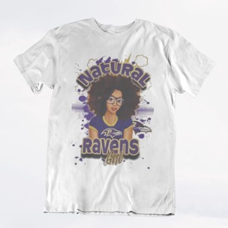 เสื้อยืด ลายทีมชาติฟุตบอล Ravens Girl สไตล์คาวบอย จากธรรมชาติ