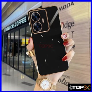 เคส Realme C55 C35 C33 C30 C30S C15 C12 C17 7i C25Y C21Y เคสโทรศัพท์มือถือแฟชั่น ขอบตรง สําหรับ ZB