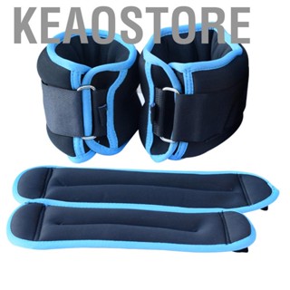 Keaostore 1 Pair Ankle Weights Strength Training Weight Bearing Adjustable Wrist Sandbag Running Walking