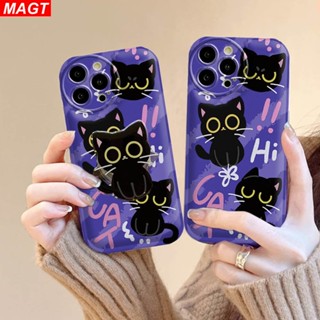 เคสโทรศัพท์มือถือ ลายกราฟฟิตี้แมว พร้อมขาตั้ง สําหรับ Samsung A14 A04S A13 A03S A02S A12 A11 A24 A10S A10 A20 A30 A50S A30S A52S A21S M12 M11 J7 J6 Prime Pro Plus