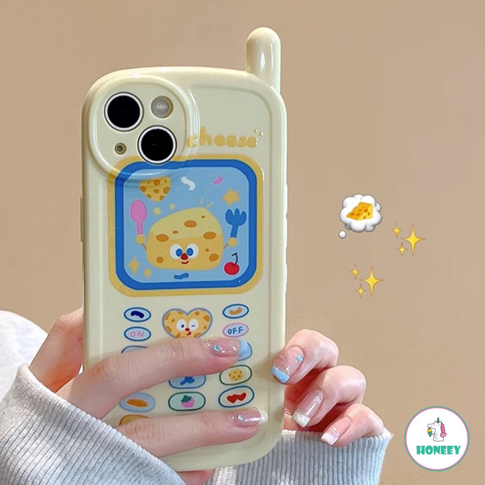 เคสโทรศัพท์มือถือนิ่ม กันกระแทก ลายชีสตลก 3D สําหรับ iPhone 14 13 12 11 Pro Max XS XR 7 8Plus