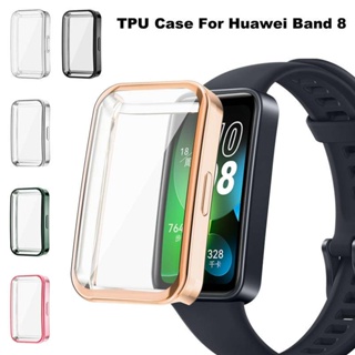 สําหรับ Huawei band 8 TPU นิ่ม ฝาครอบป้องกัน เคสสมาร์ทวอทช์ อุปกรณ์เสริม รอบด้าน ป้องกันเต็มหน้าจอ เคสกันกระแทก