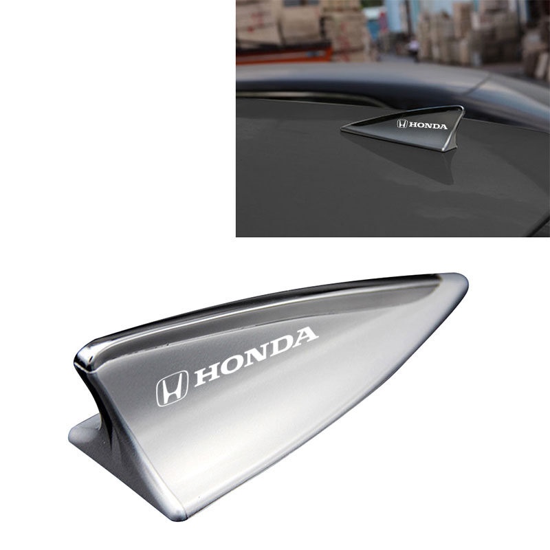 เสาอากาศ รูปครีบฉลาม สีเงิน สีดํา สีขาว สําหรับ Honda Civic HR-V Accord City jazz BRV MOBILIO CRV BRIO