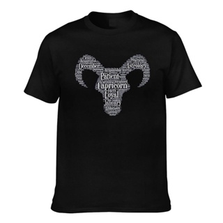 ดูดีนี่ เสื้อยืดแขนสั้น พิมพ์ลายเมฆราศีเมฆ Capricorn Astrology Zodiac สําหรับผู้ชาย