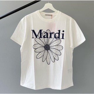 📦พร้อมส่ง  Mardi Mercredi Khaki ผ้าฝ้ายบริสุทธิ์ T-shirt