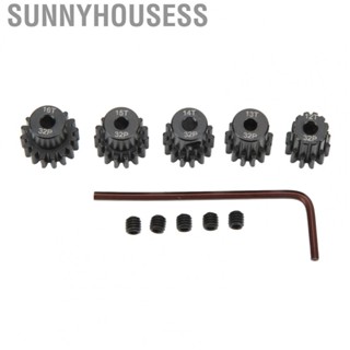 Sunnyhousess RC Pinion Gear  Stable 12T 13T 14T 15T 16T 32DP 0.8M  Pinion Gear Set Low Roughness  for Replacement