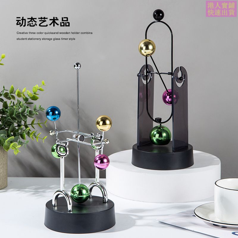 【พร้อมส่ง】ลูกตุ้มโมเมนตัม ลูกตุ้มนิวตัน 牛顿摆 ของเล่นคลายเครียด Newton Cradle Balance Balls ของเล่นฟิส