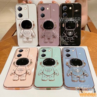 เคส vivo Y36 Y78 Y35 Y02 Y02A Y02S Y15S Y15A Y01 Y22 Y22S โทรศัพท์มือถือ ลายนักบินอวกาศ พร้อมขาตั้ง 1YHY สําหรับ