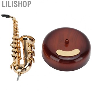 Lilishop Mini Saxophone  Saxophone Music Box Gift  for Bedroom Tables