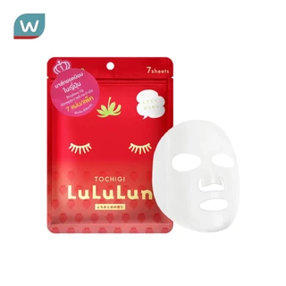 Lululun ลูลูลุน เฟซ มาส์ก สตรอเบอร์รี่ 7 แผ่น ลดเลือนริ้วรอย แลดูกระจ่างใส