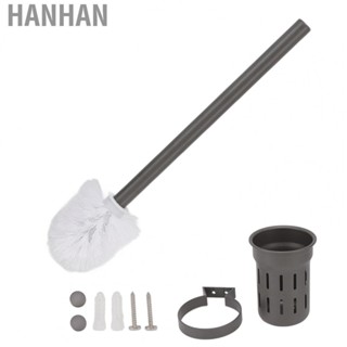 Hanhan Toilet Brush  Toilet Bowl Brush Rounded Corner Aluminium Alloy  for Hotel