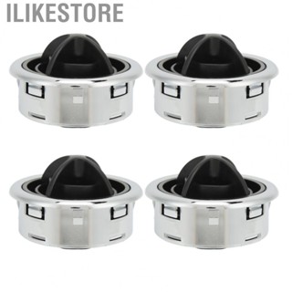 Ilikestore 4pcs AC Air Vent ABS Black Silver Electroplate Air Conditioning Outlet for Yacht Bus Boat Accessories