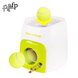 PP Automatic Dog Ball Launcher เครื่องขว้างลูกเทนนิสแบบโต้ตอบสำหรับในร่มกลางแจ้ง