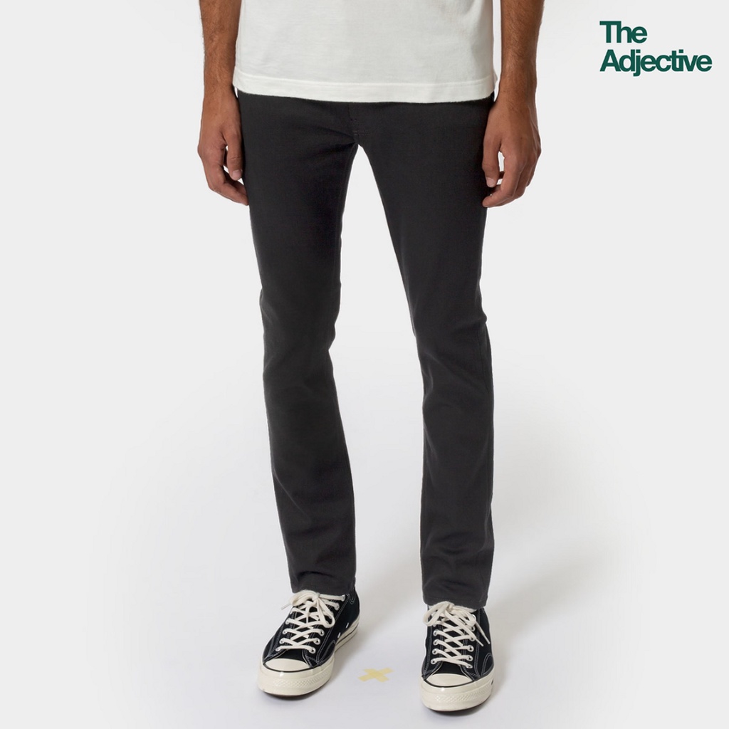 Nudie Jeans/ Lean Dean-Dry Ever Black/ กางเกงยีนส์สีดำสนิท กระบอกเล็ก กางเกงยีนส์ผู้ชาย ทรงสวย ยีนส์ผู้หญิง สีไม่ซีด