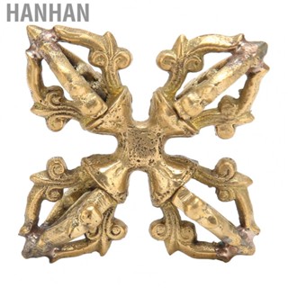 Hanhan Double Dorje  Tibetan Vajra Phurpa Brass Material  for Yoga Room