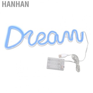 Hanhan Neon Light Dream  USB Operated Neon Wall Light For Bedroom Living