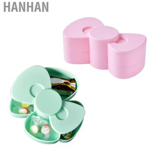 Hanhan Rotating Jewelry Storage Case  Decoration Exquisite Rotating Jewelry Storage Box  for Home for Girl