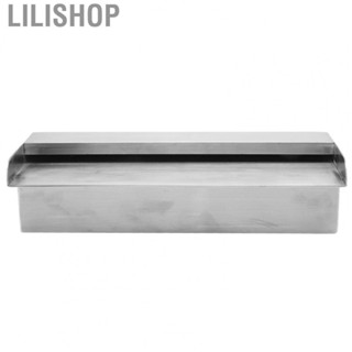 Lilishop 30cm Home Garden Waterfall Feature Fountain Cascade Stainless Steel Water Sheet