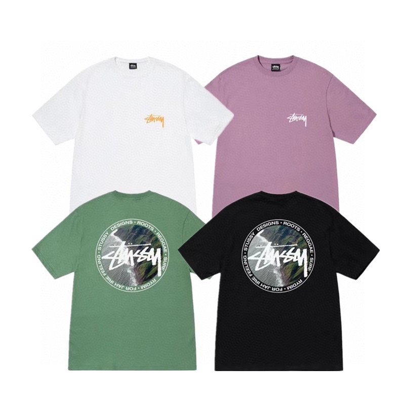 เสื้อยืดแขนสั้นลําลอง ผ้าฝ้าย พิมพ์ลาย FASHION STUS* Y สําหรับผู้ชาย และผู้หญิง