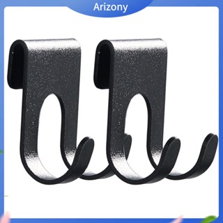 Arizony|  ตะขอแขวนเสื้อโค้ท ผ้าขนหนู อลูมิเนียม ไม่ต้องเจาะรู ขนาดเล็ก สําหรับห้องครัว 2 ชิ้น