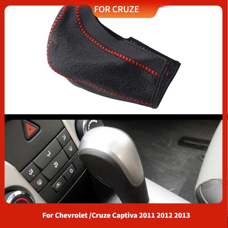 ปลอกหุ้มหัวเกียร์รถยนต์ หนังวัวแท้ DIY สําหรับ Chevrolet Cruze Captiva 2011 2012 2013