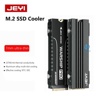 Jeyi แผ่นฮีตซิงก์ระบายความร้อน M.2 SSD NVMe M2 ซิลิโคนอัลลอย กันฝุ่น สําหรับแชสซี ITX