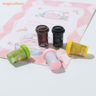 Magicalhour^^ แก้วกาแฟเรซิ่น สเกล 1:12 ขนาดเล็ก สําหรับตกแต่งบ้านตุ๊กตา 5 ชิ้น