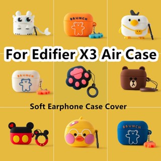 พร้อมส่ง!  เคสหูฟัง แบบนิ่ม ลายการ์ตูน สําหรับ Edifier X3 Air X3