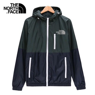 The.north.face เสื้อแจ็กเก็ตลําลอง มีฮู้ด ป้องกันรังสียูวี สวมใส่สบาย กันแดด อเนกประสงค์ สําหรับผู้ชาย