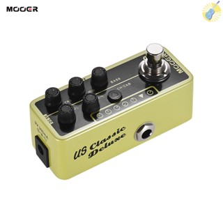 พร้อมส่ง MOOER MICRO Preamp Series 006 เอฟเฟคกีตาร์ดิจิทัล ดีลักซ์ อเมริกัน บลูส์ คอมโบ ทรูบายพาส