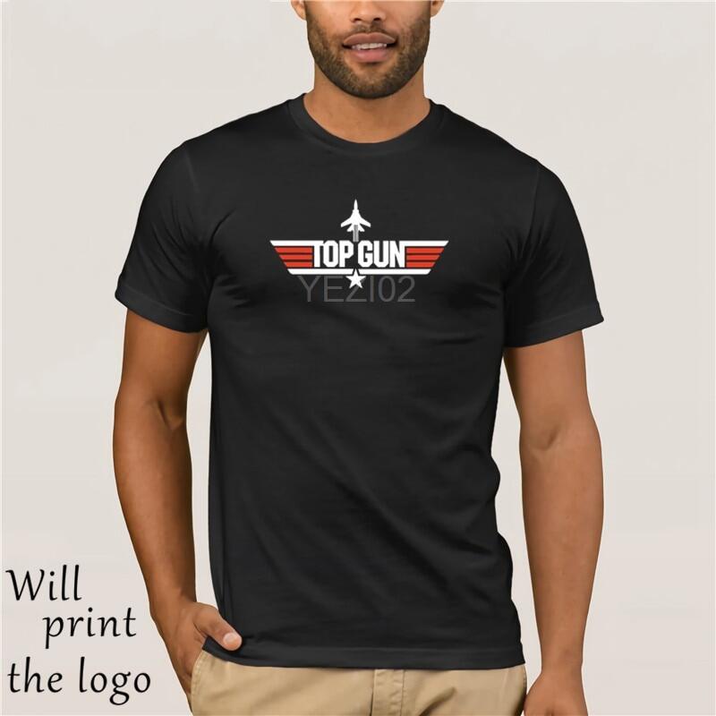 เสื้อยืดบุรุษโลโก้ Top Gun - ได้รับอนุญาตอย่างเป็นทางการ TopGun Callsign Back Print top tee