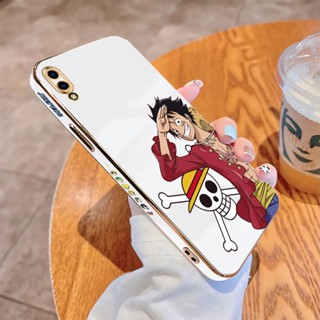 เคสโทรศัพท์มือถือแบบนิ่ม ขอบสี่เหลี่ยม ลาย D.Luffy หรูหรา สําหรับ Vivo Y65 Y66 Y67 Y81 Y81i Y85 Y91 Y91C Y93 Y95